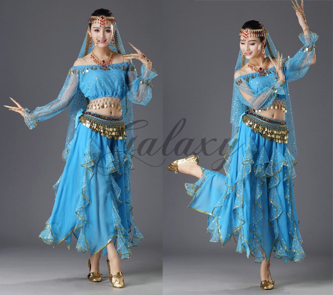 ベリーダンス インドダンス アラビア 5点セット 6色 セクシー 舞台