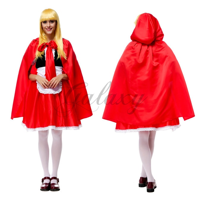 ハロウィン 赤ずきん 童話 メイド服 レッド ダンス コスプレ衣装