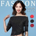 �٥꡼���� �Ҹ���� 3�� Ⱦµ M-XL �ȥåץ� ���� ��å����� ������ ���� ��� ���󥹰��� hy1187a(hy1187a)