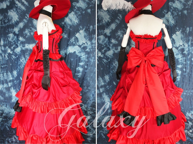 黒執事 マダム・レッド コスプレ衣装 黒執事 マダム・レッド ドレス