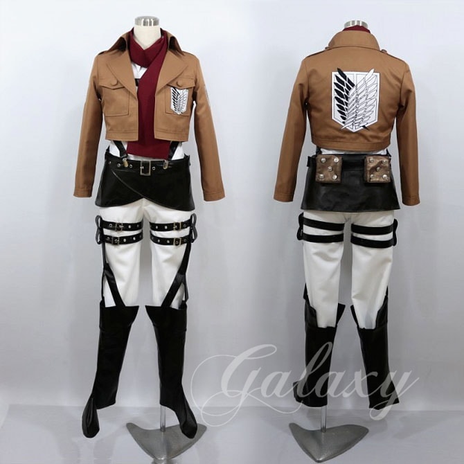 進撃の巨人 ミカサ　アッカーマン　コスプレ　衣装 調査兵団 新品 進撃の巨人 ミカサ 調査兵団 コスプレ 衣装 ミカサ・アッカーマン
