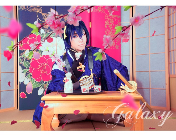 刀剣乱舞　三日月宗近　内番　コスプレ衣装　コスモンド　コスペディア　ウィッグ　付 三日月宗近 内番衣装｜COSONSEN コスプレ通販