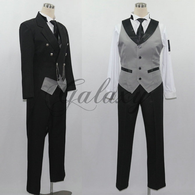 燕尾服 燕尾服（前開き）[ブラック・ホワイト・グレー・黒・白]｜執事の