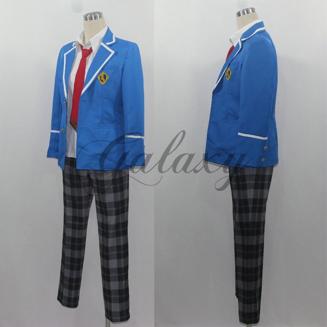 ACOS製 あんスタ 夢ノ咲学院制服 XLサイズ Amazon.co.jp: コスプレ衣装 タータングレーチェック ズボン