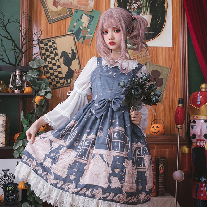 一番人気物 くるみ割り人形Lolita クリスマス ハロウィンパニエ付き ...