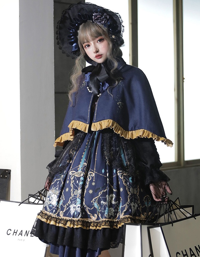 ロリータ ゴスロリ Lolita ミディアム丈 ワンピース レディース 可愛い