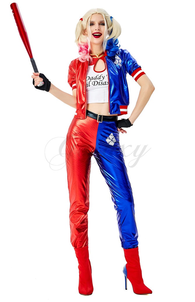 ハーレイクイン＊コスプレ８点セット 81uOo3KxLrL._AC_UL210_SR210,