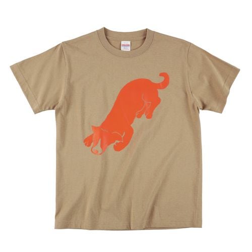 キュンチョメ | 野良犬を着る:ブラウニー Tシャツ(サンドカーキ)