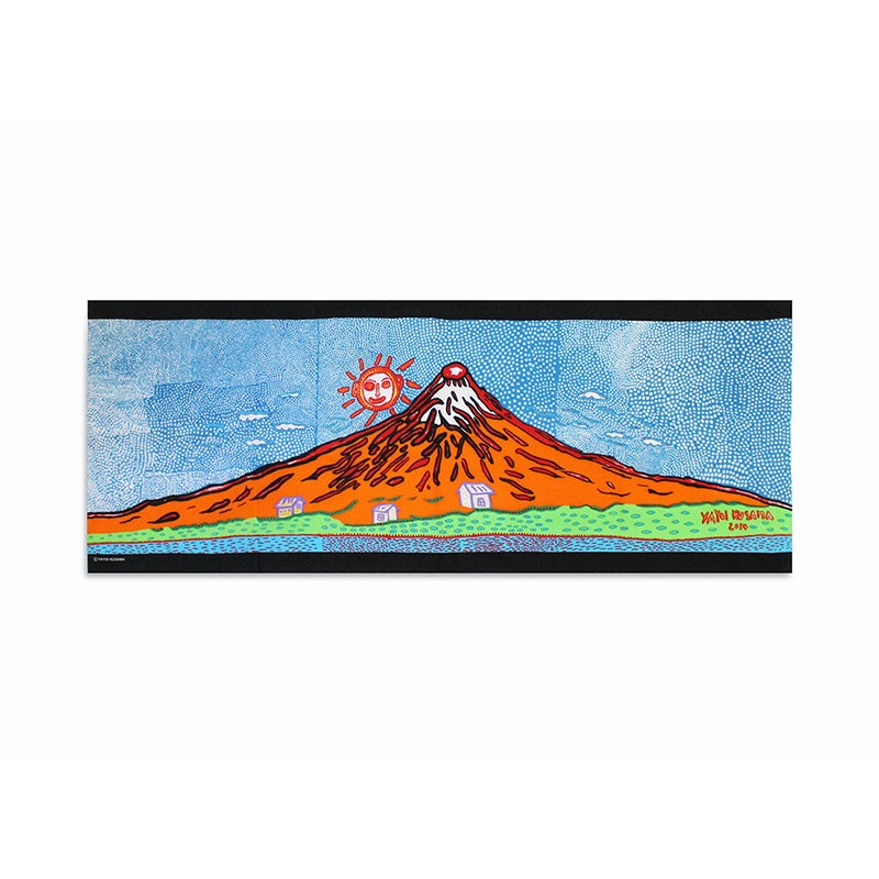 【実店舗取り扱い商品｜Available in Our Flagship Shop】草間彌生 | 手ぬぐい 生命は限りもなく、宇宙に燃え上がっていく時