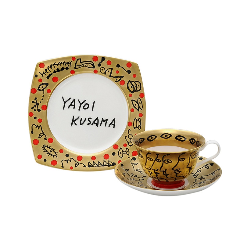 【実店舗取り扱い商品｜Available in Our Flagship Shop】草間彌生 | ティーウェア 愛はとこしえ