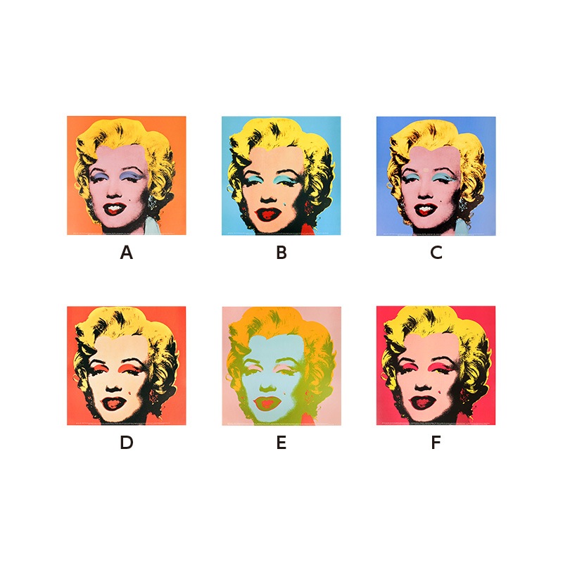 Marilyn in Black and White/ウォーホル/ポスター Andy Warhol 