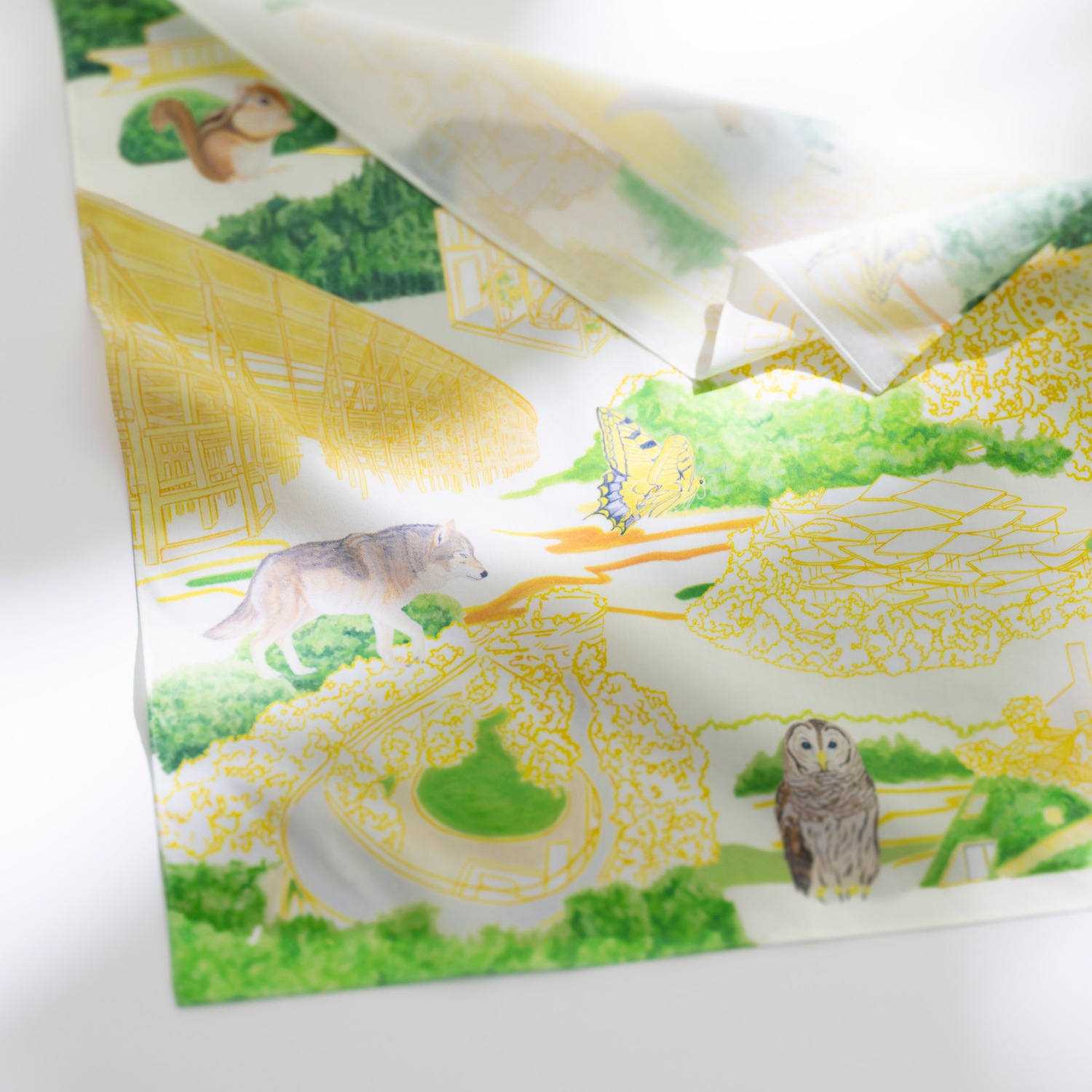 藤本壮介の建築：原初・未来・森」展｜大判ハンカチ| 森美術館