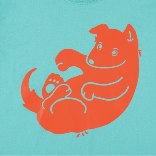 キュンチョメ | 野良犬を着る:ホワイティー Tシャツ(ミントグリーン)