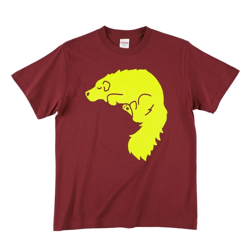 キュンチョメ | 野良犬を着る:クアラポン Tシャツ(バーガンティ)