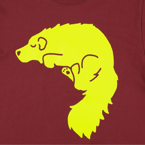 キュンチョメ | 野良犬を着る:クアラポン Tシャツ(バーガンティ)