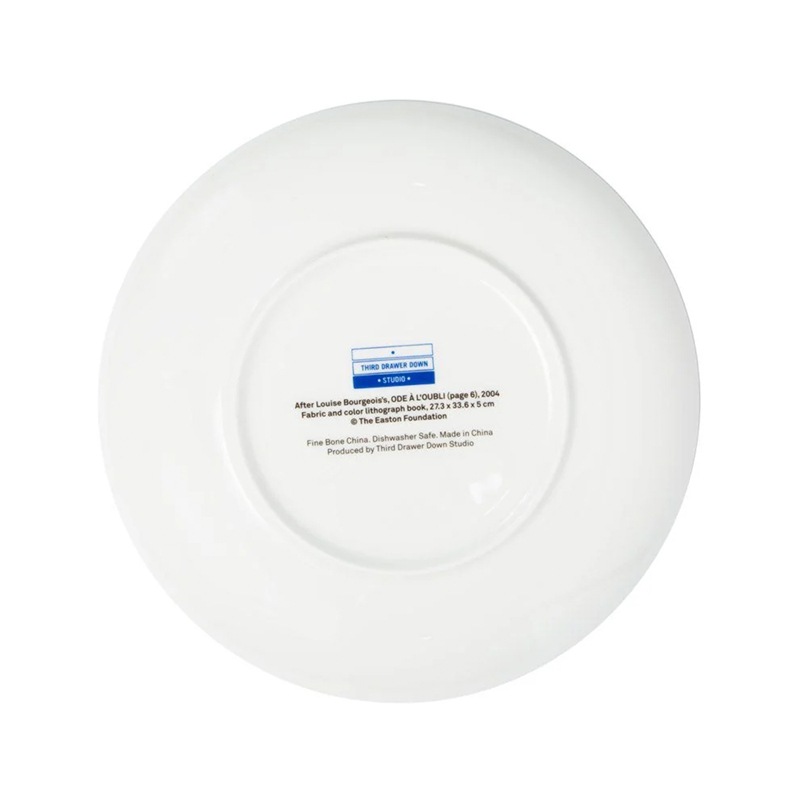 ルイーズ・ブルジョワ  | FINE BONE CHINA PLATE: PINK AND BLUE 