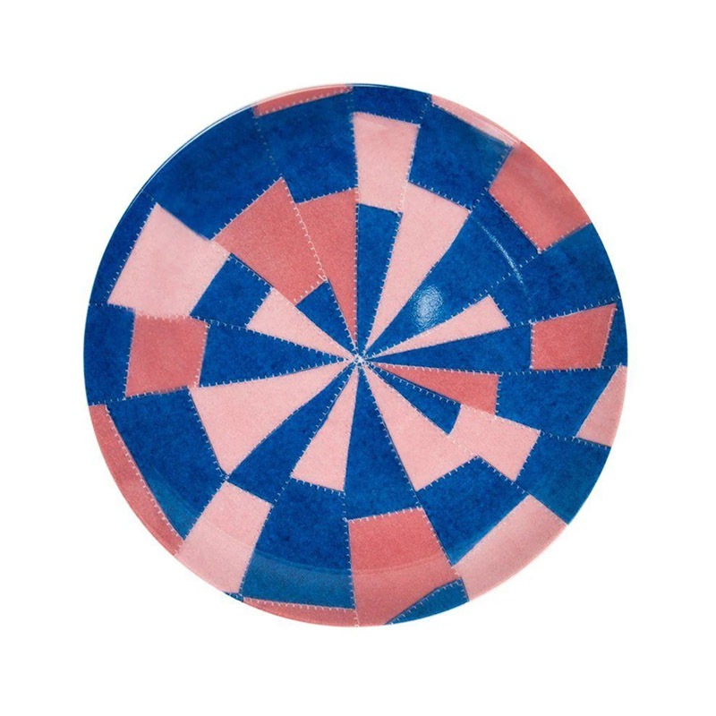 ルイーズ・ブルジョワ  | FINE BONE CHINA PLATE: PINK AND BLUE 