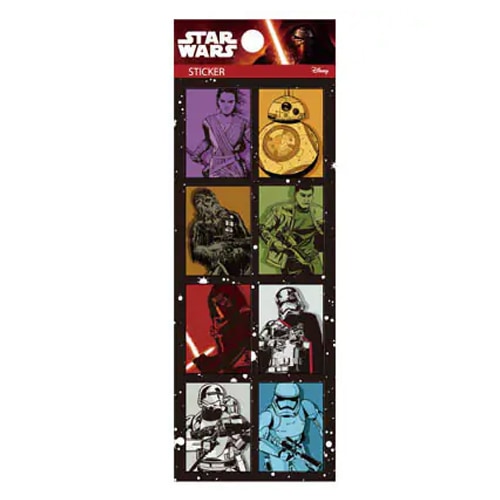 [公式]  STAR WARS スター・ウォーズ クリアステッカー EP7 キャラクター