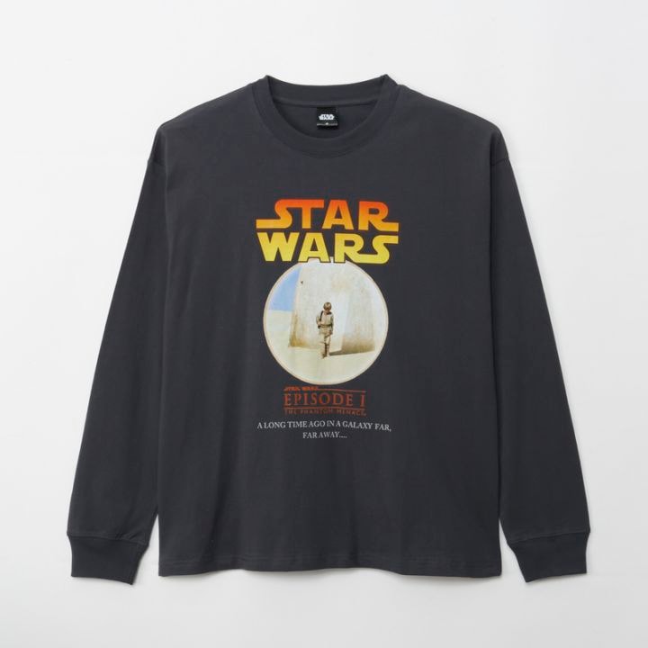 [公式]  STARWARS プリントロングスリーブＴシャツ アナキンシャドー スミクロ