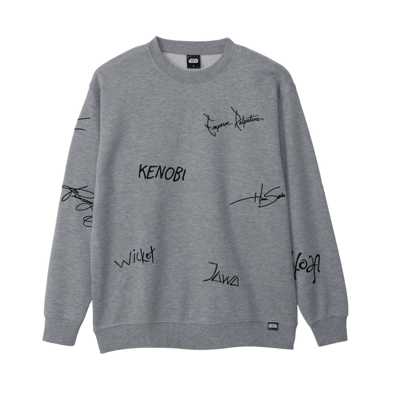 ★2025東京コミコン先行商品　[公式]  STAR WARS 刺繍スウェットランダム ロゴ 杢グレー
