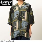 公式] STARWARS スター・ウォーズ 場面総柄シャツ | ロゴデザイン