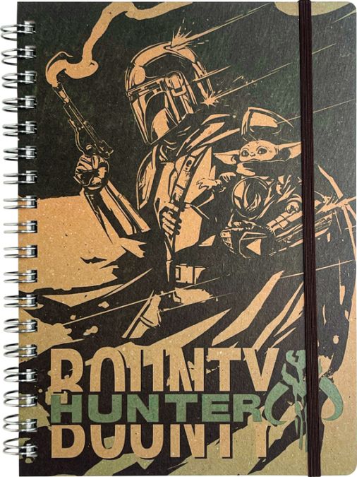 [公式]  STARWARS マンダロリアン・アンド・グローグー ゴムバンド付きリングノート