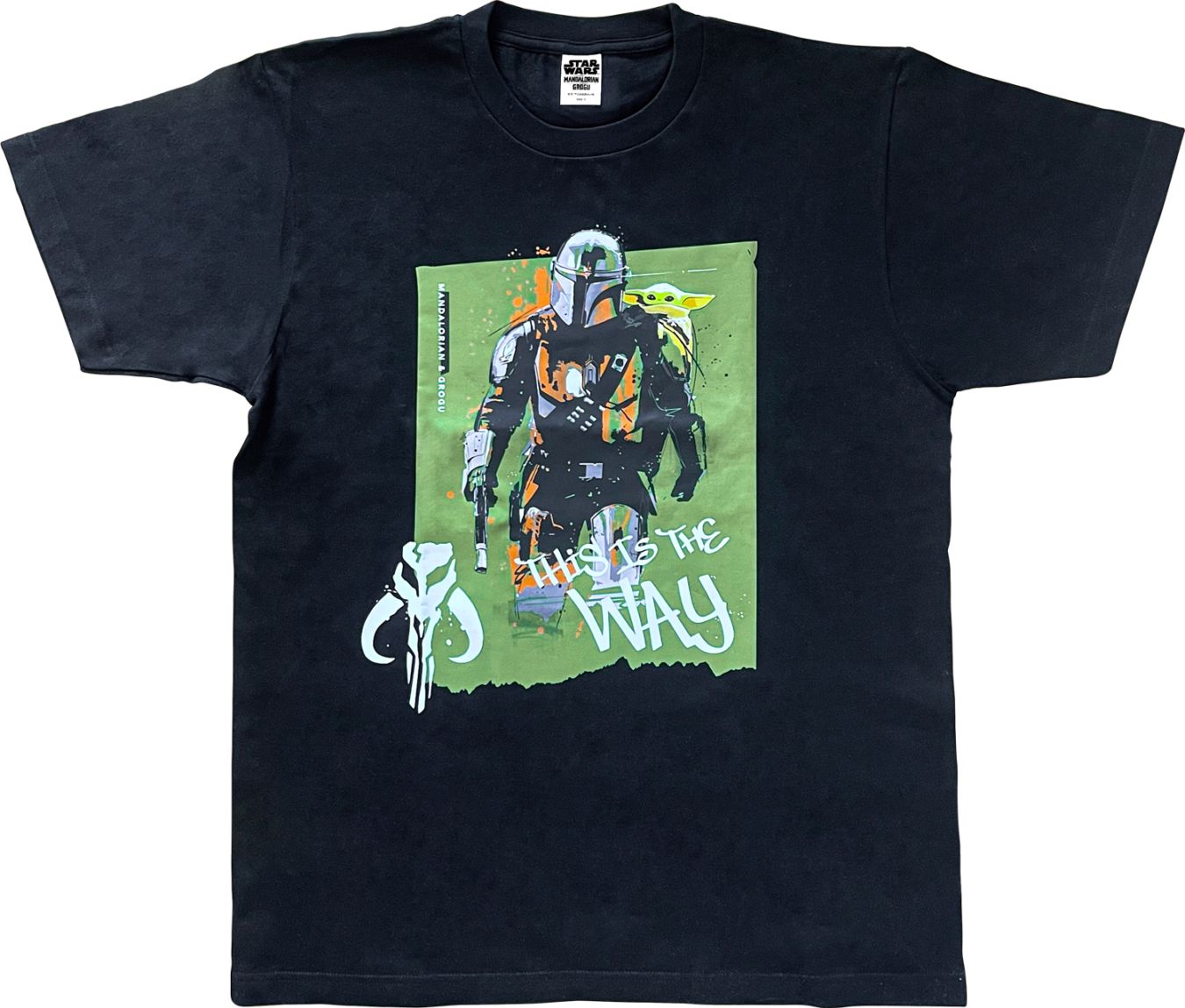 [公式]  STARWARS マンダロリアン・アンド・グローグー Tシャツ ブラック
