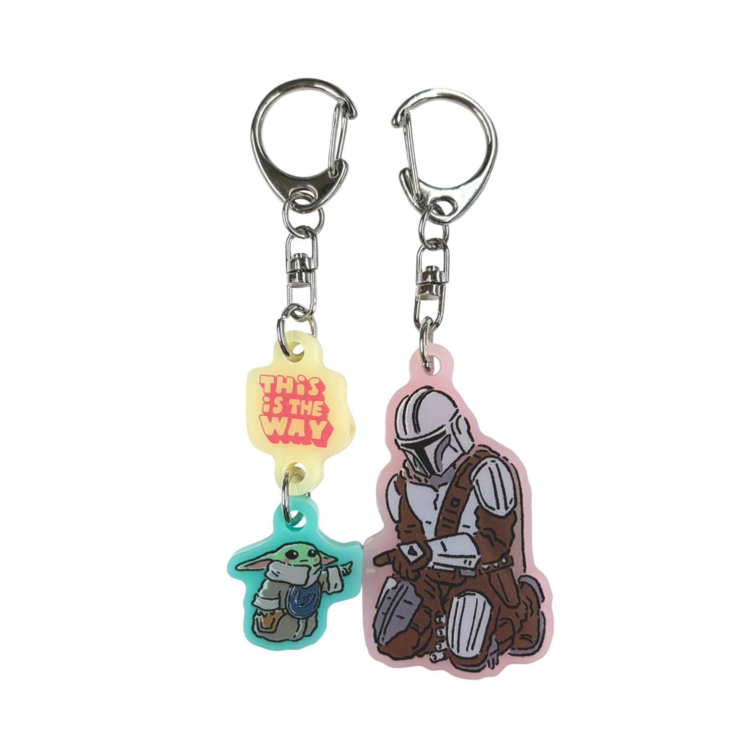 公式] STARWARS マンダロリアン・アンド・グローグー ペアキーホルダー