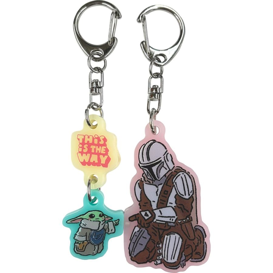 [公式]  STARWARS マンダロリアン・アンド・グローグー ペアキーホルダー