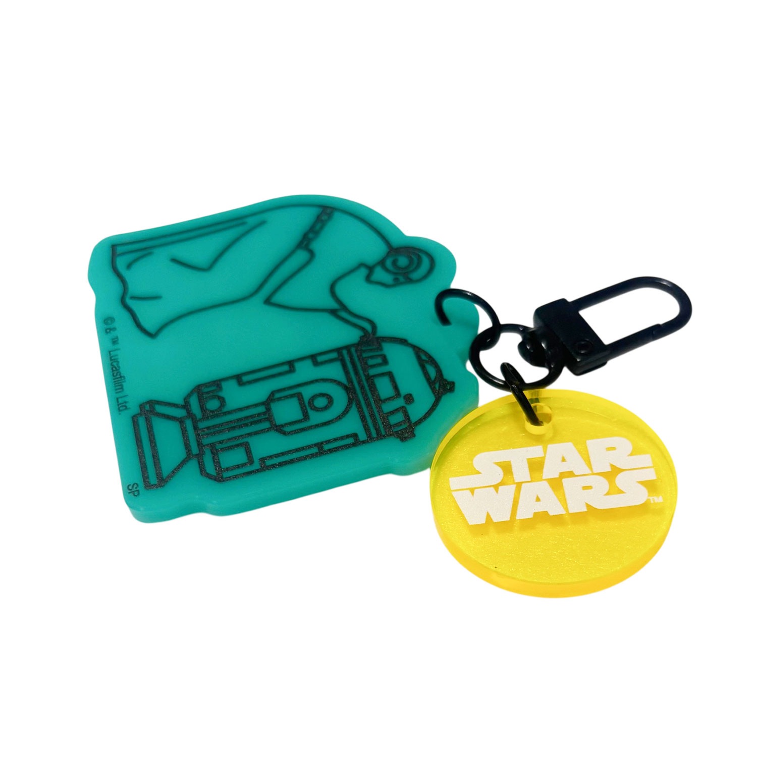 [公式]  STARWARS ネオンカラーアクリルキーホルダー レイア･オーガナ＆R2-D2