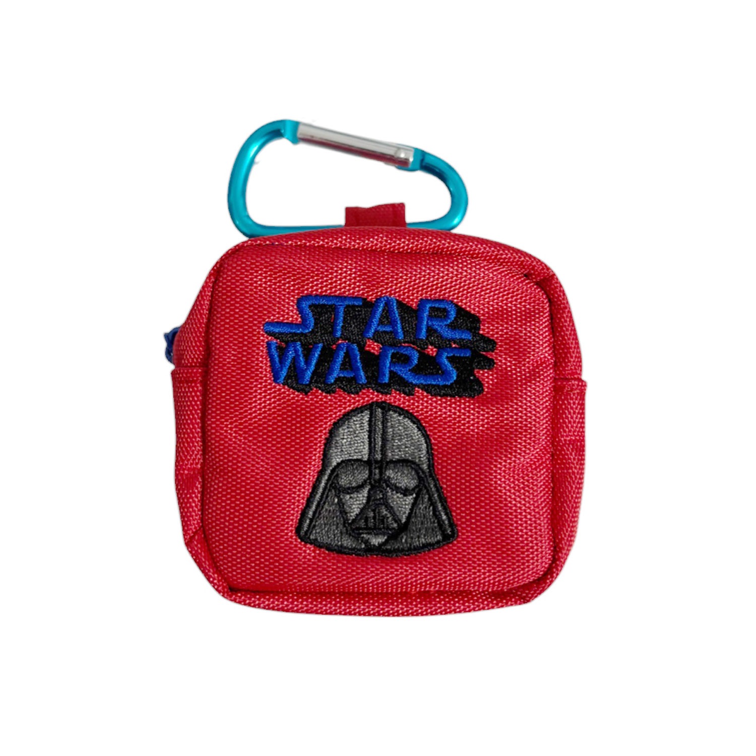 [公式] STARWARS カラビナ付きミニ刺繍ポーチ　ロゴ　ダース・ベイダー