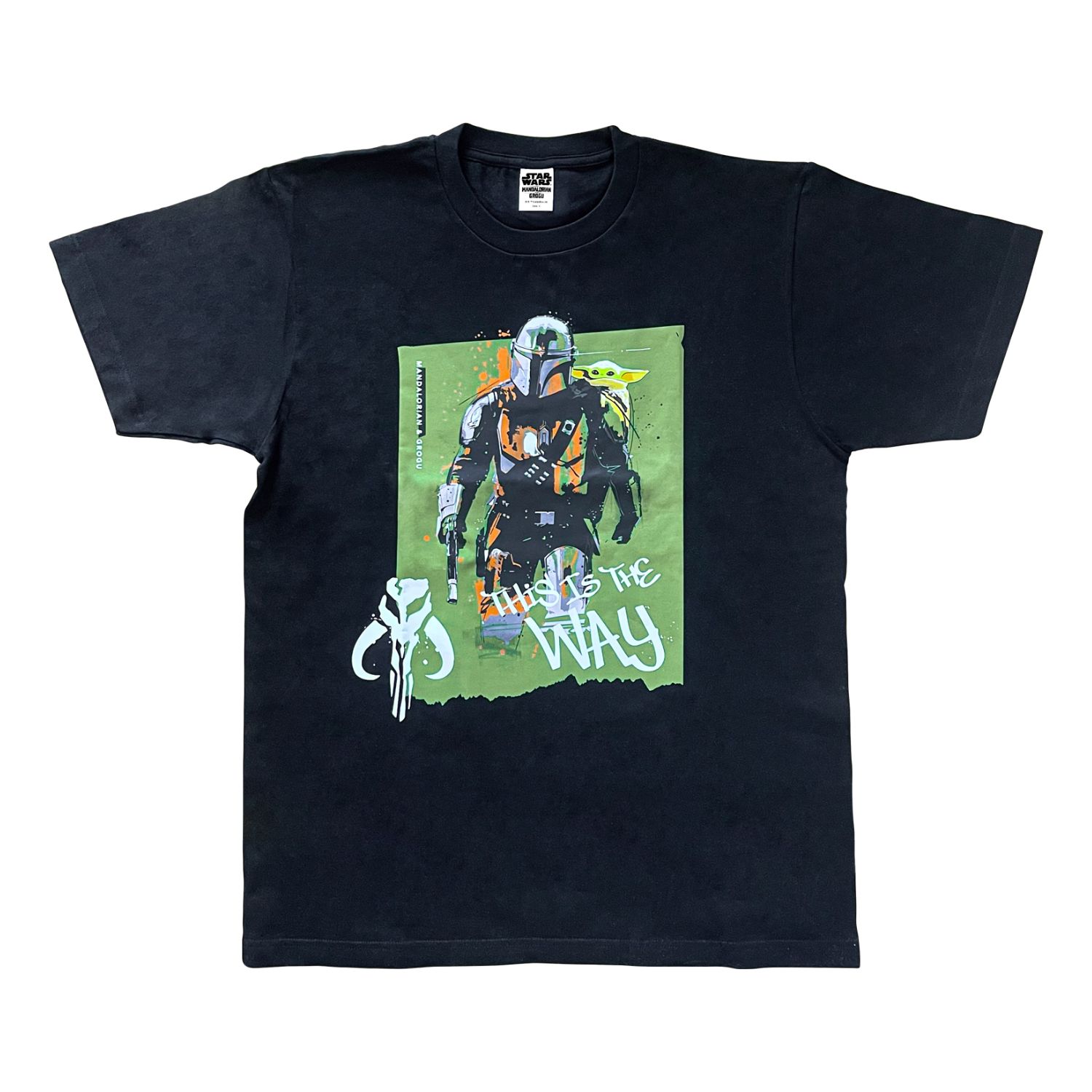 [公式]  STARWARS マンダロリアン・アンド・グローグー Tシャツ ブラック