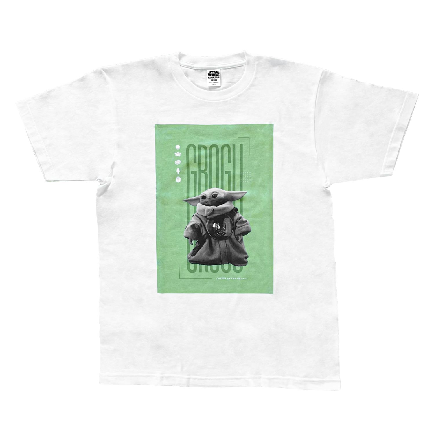 [公式]  STARWARS マンダロリアン・アンド・グローグー Tシャツ ホワイト