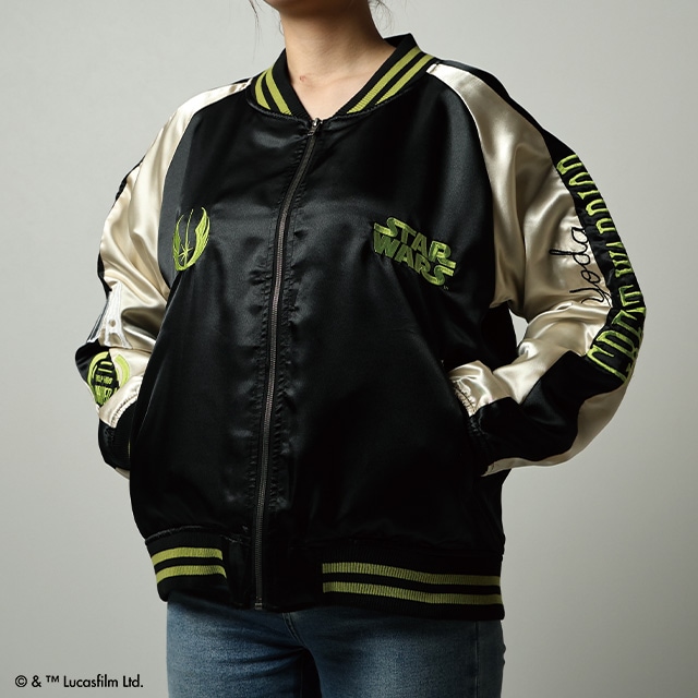 [公式] STARWARS ヨーダ  グレートグリーン スカジャン（Ｌ）