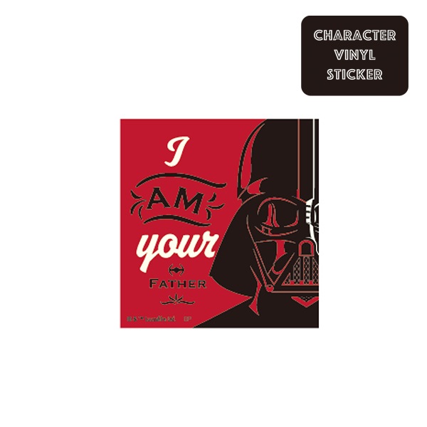 [公式] STAR WARS　キャラクターステッカー　ダース・ベイダー レッド