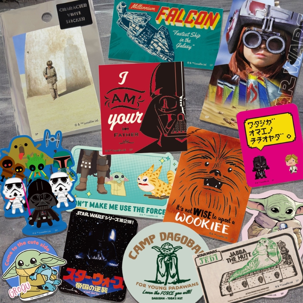 [公式] STAR WARS　キャラクターステッカー　ライン (ジャバザハット）