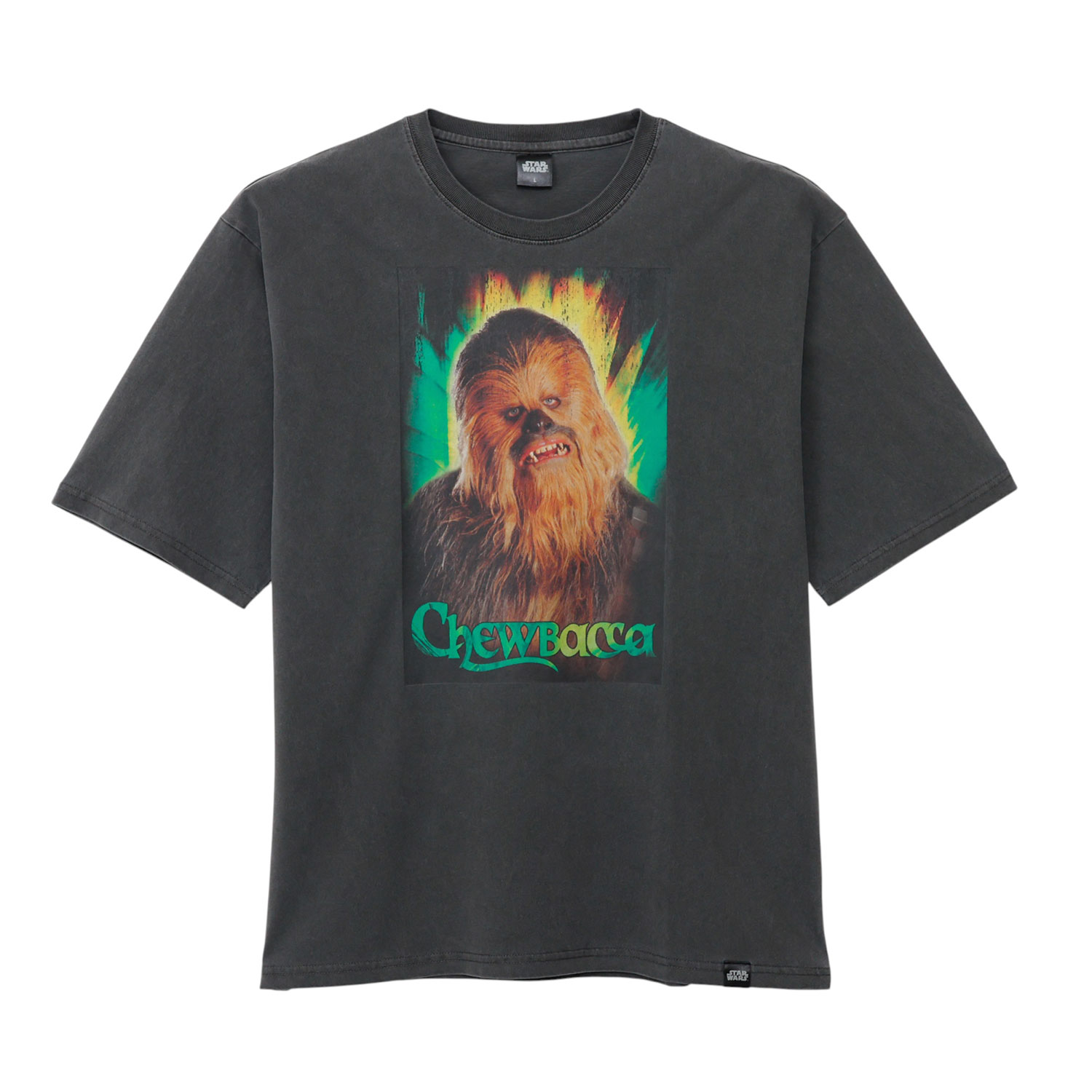 [公式]  スター・ウォーズ ピグメントプリント 半袖Ｔシャツ　チューバッカ　49 Black