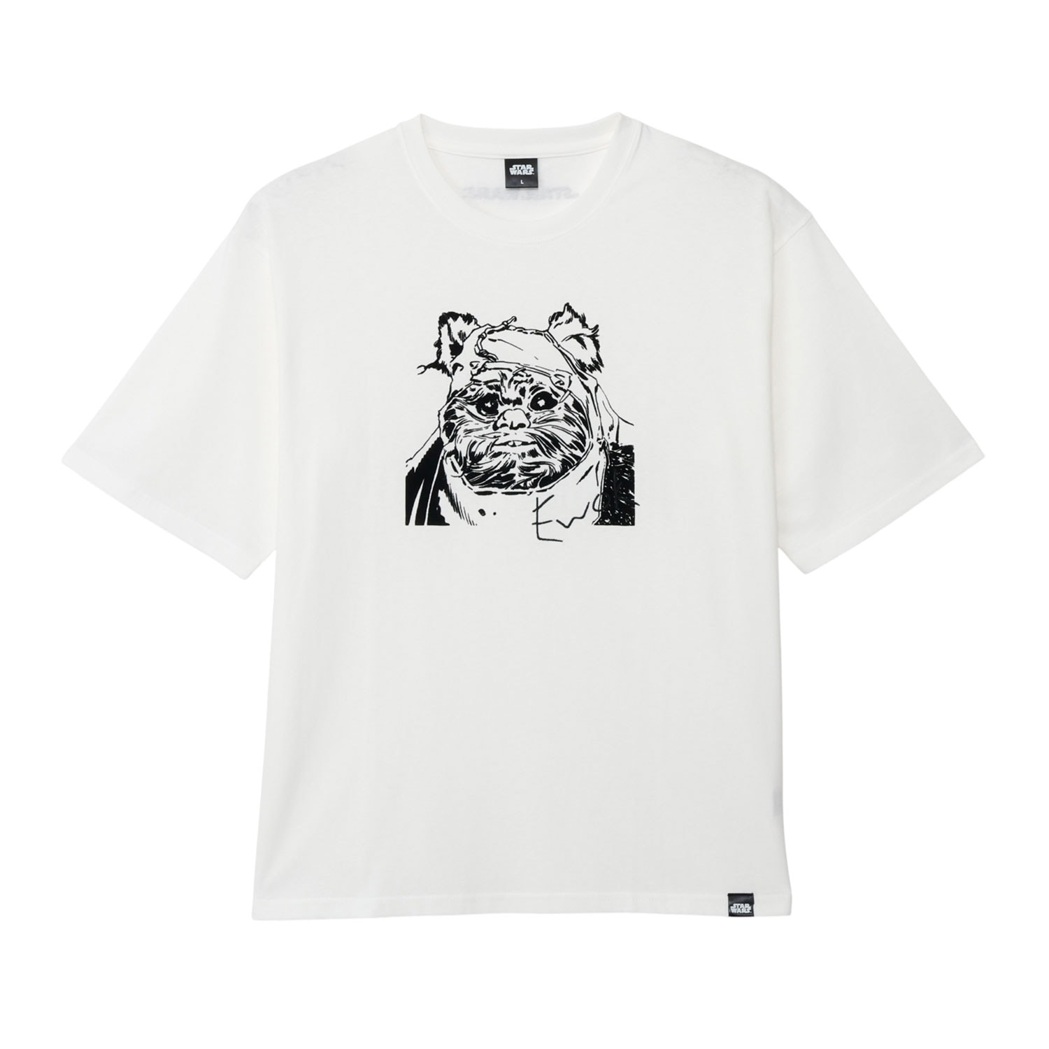 キャラクター プリント ホワイト Tシャツ is-closet_10000744