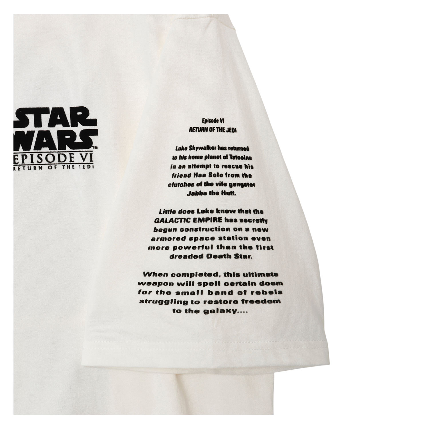 ★2025東京コミコン先行商品　[公式]  STAR WARS プリントTシャツ エピソード６ オフホワイト