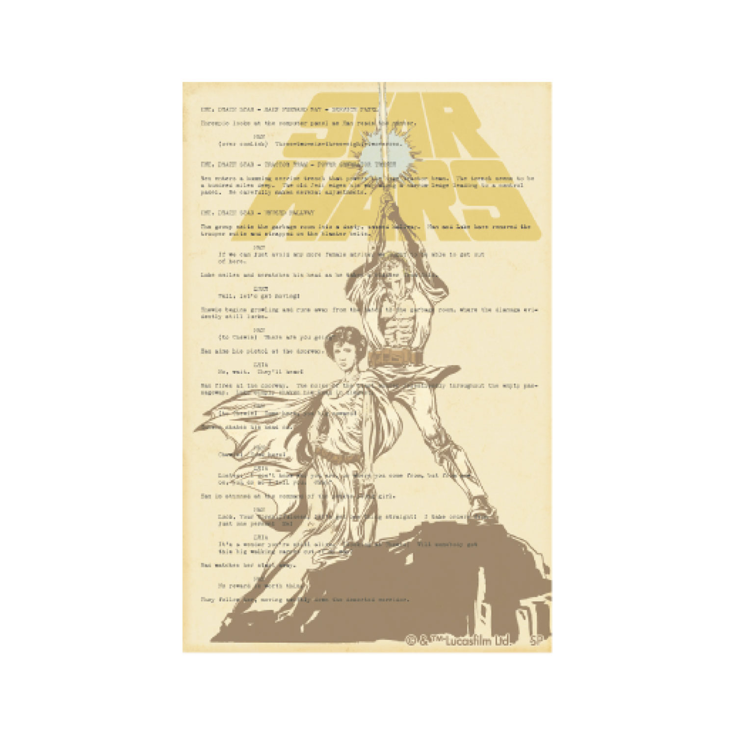 [公式] STAR WARS スター・ウォーズ キャラクターステッカー レトロポスターYE