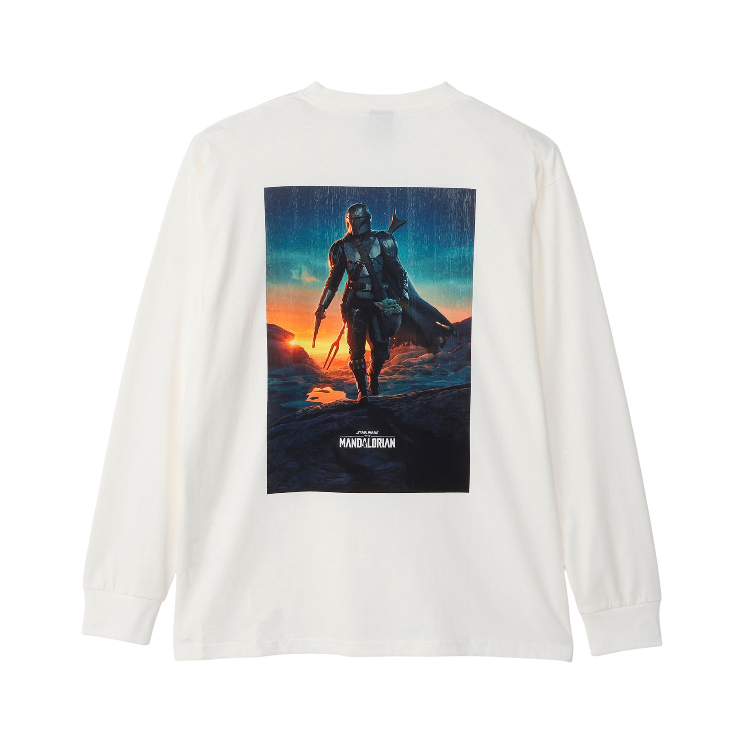 ★2025東京コミコン先行商品　[公式]  STAR WARS プリントロングスリーブ Tシャツ ディン・ジャリン オフホワイト