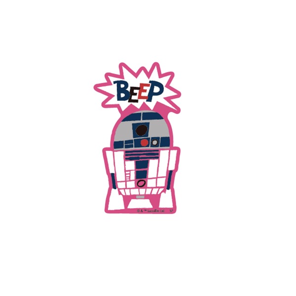公式] STAR WARS スター・ウォーズ キャラクターステッカー R2-D2 PK