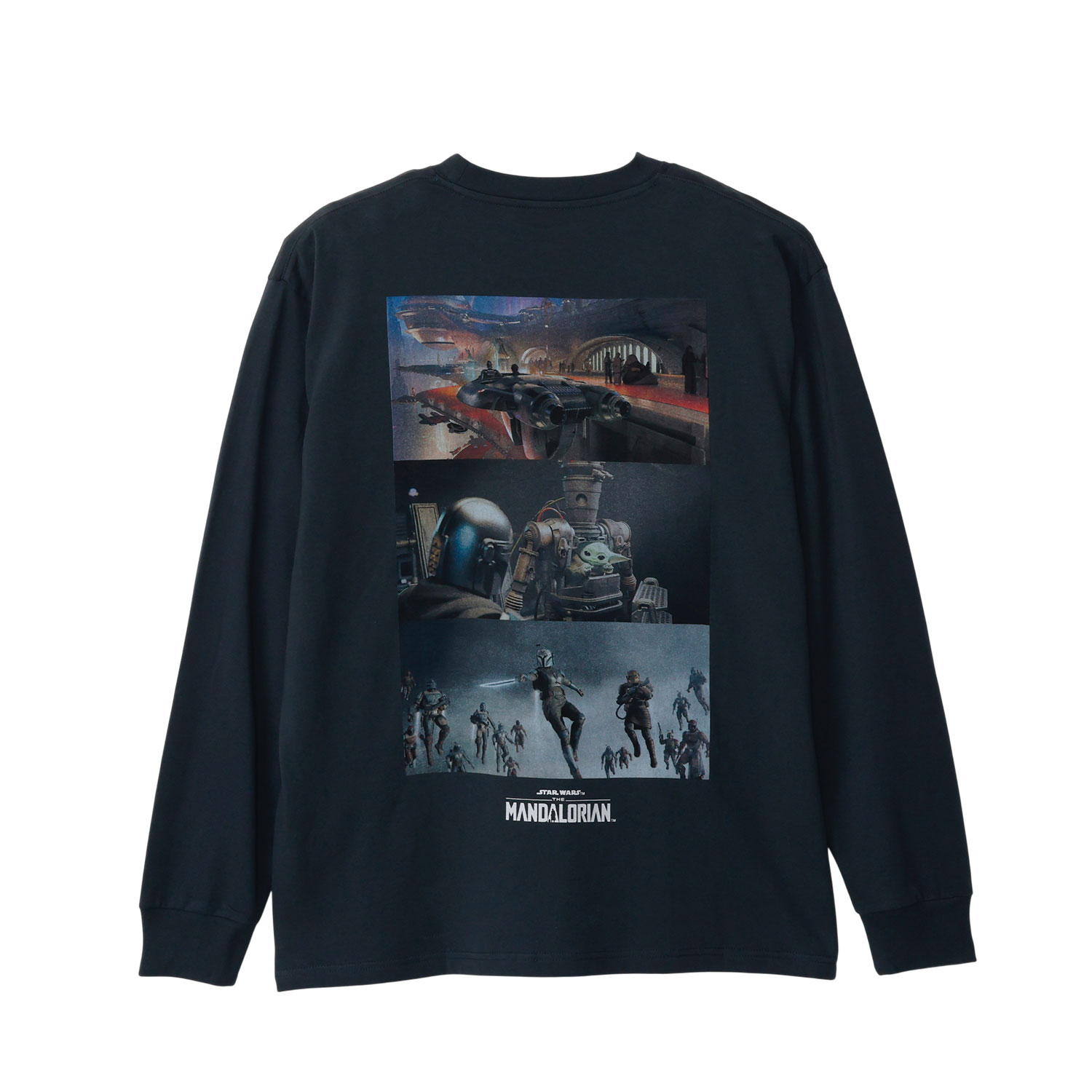 ★2025東京コミコン先行商品　[公式]  STAR WARS プリントロングスリーブ Tシャツ マンダロリアン ブラック