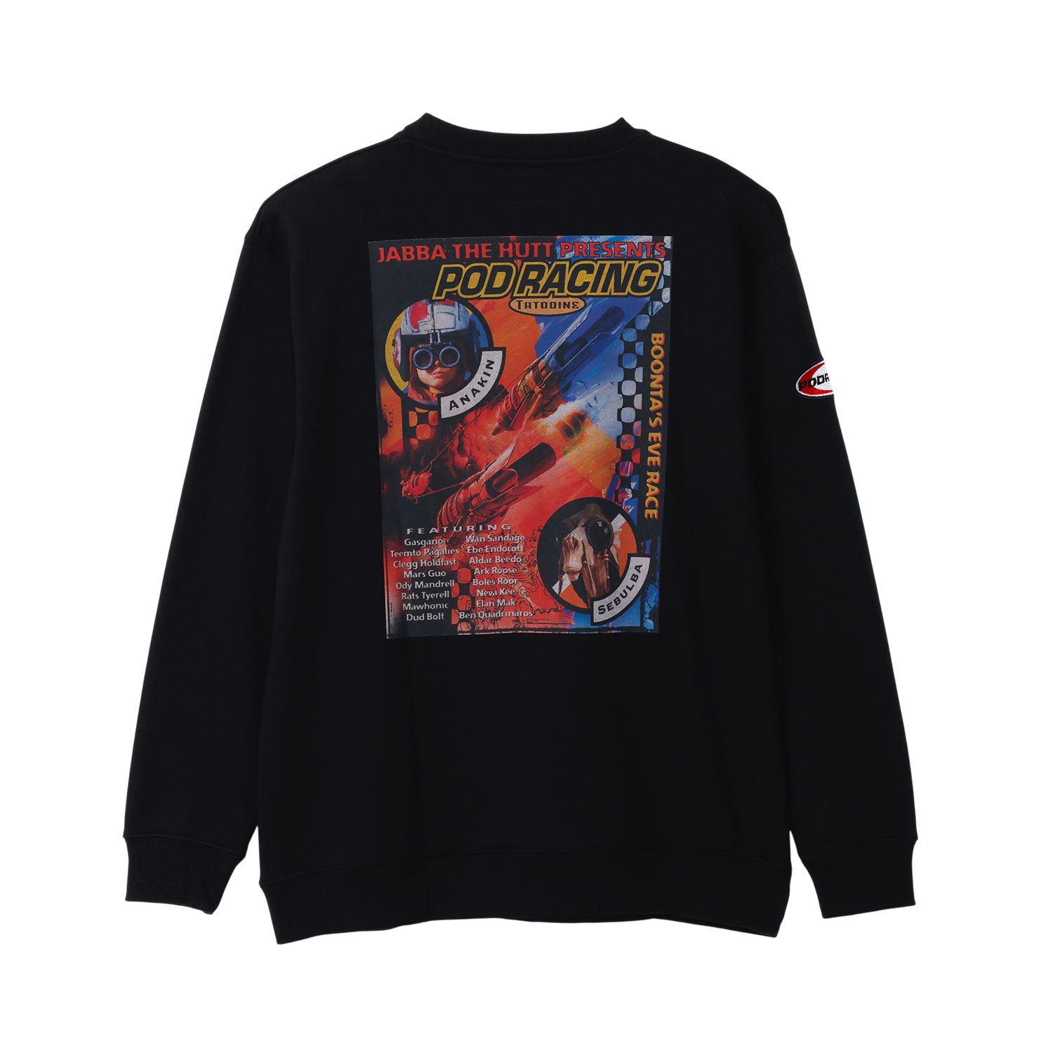 ★2025東京コミコン先行商品　[公式]  STAR WARS プリントスウェット エピソード1 ポッドレース ブラック