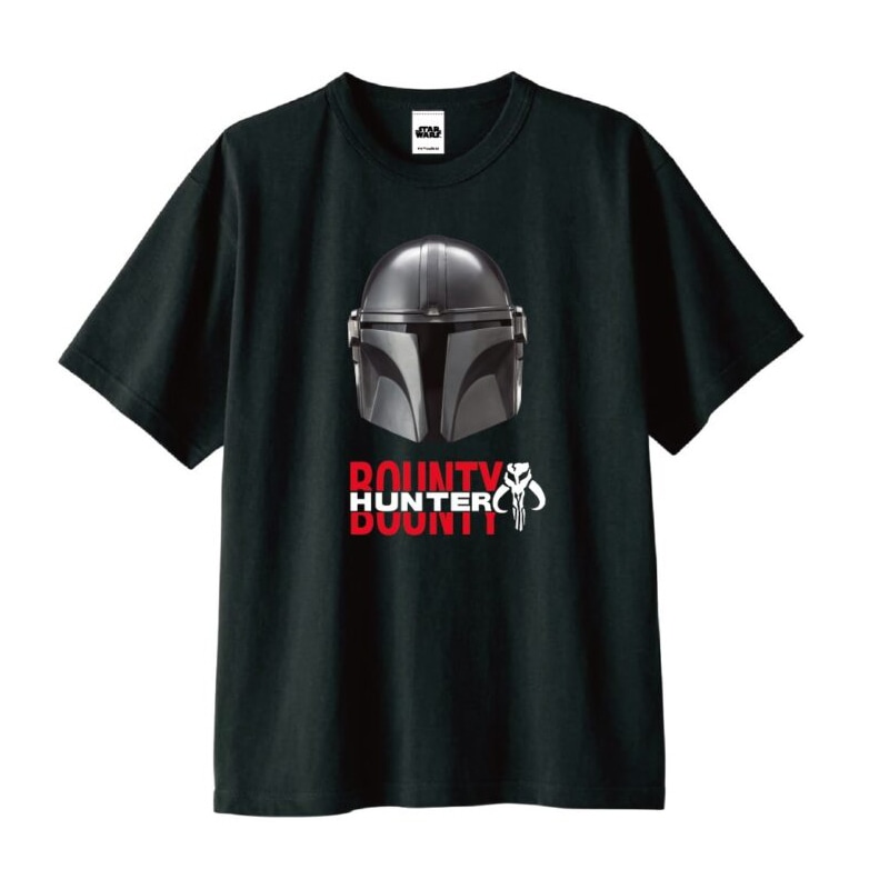[公式] 「MANDO MONDAYS 先行 」マンダロリアン・アンド・グローグー Tシャツ マンダロリアンフェイス ブラック