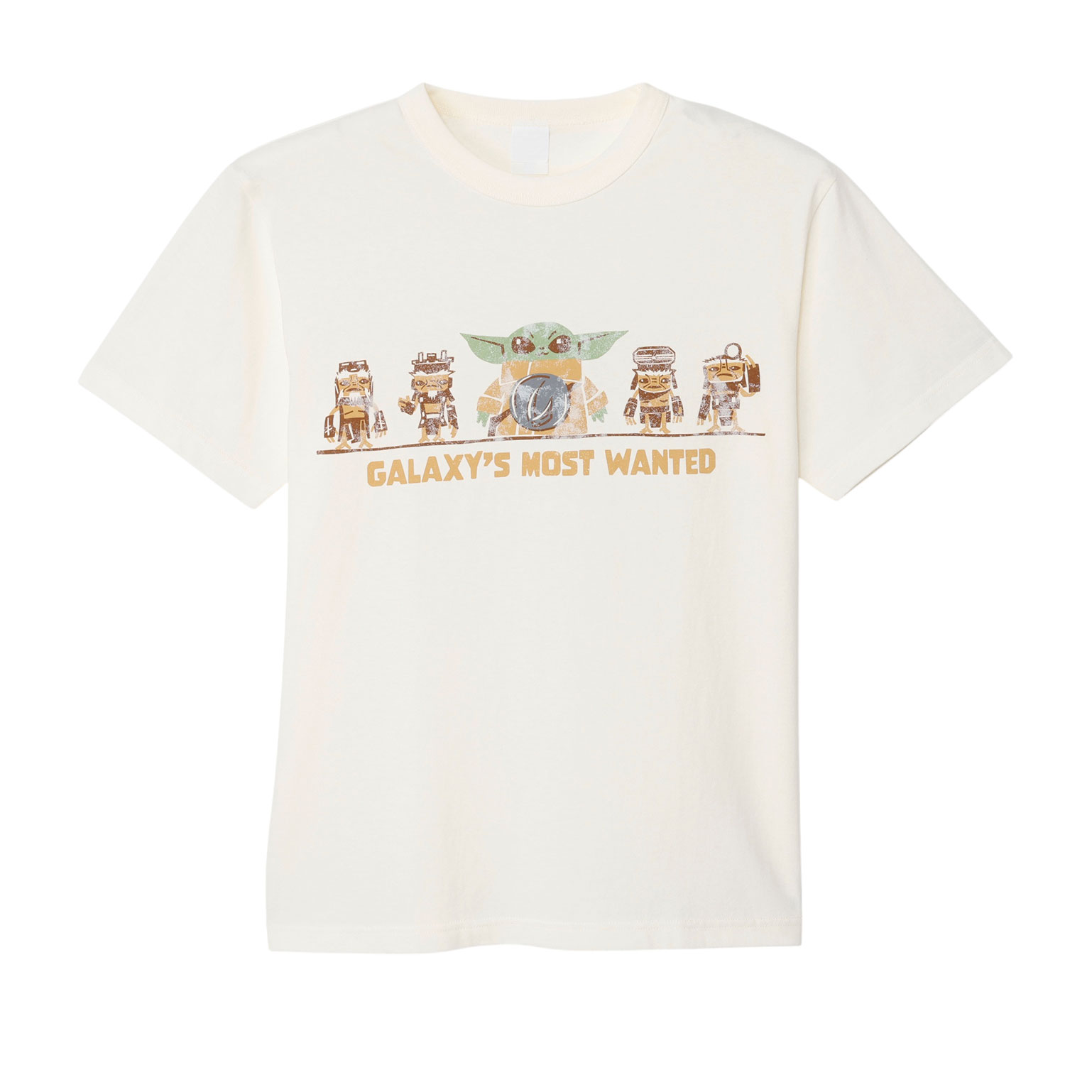 [公式] 「MANDO MONDAYS 先行 」マンダロリアン・アンド・グローグー Tシャツ ＷＡＮＴＥＤ アイボリー