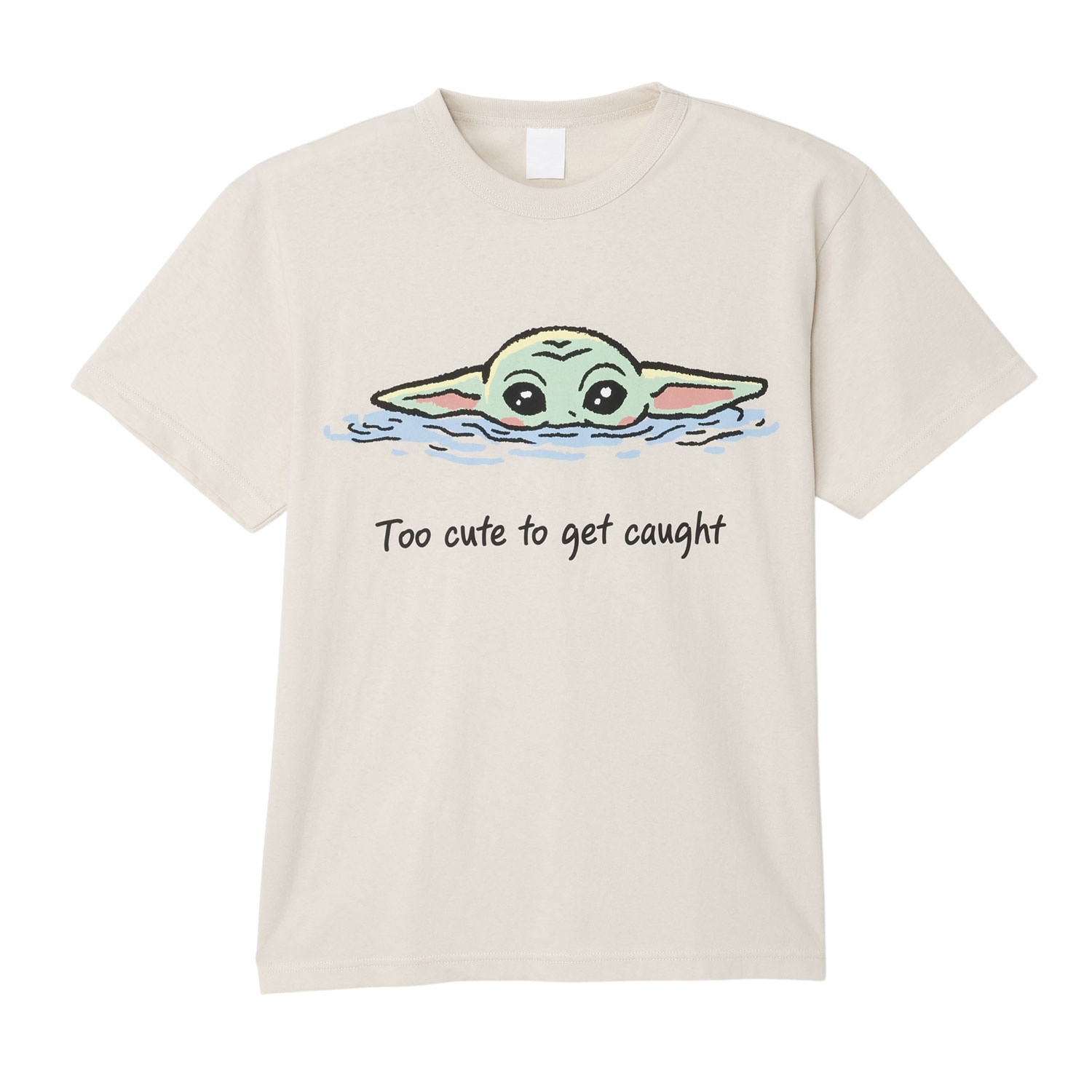 [公式] 「MANDO MONDAYS 先行 」マンダロリアン・アンド・グローグー Tシャツ 水の中 ライトベージュ