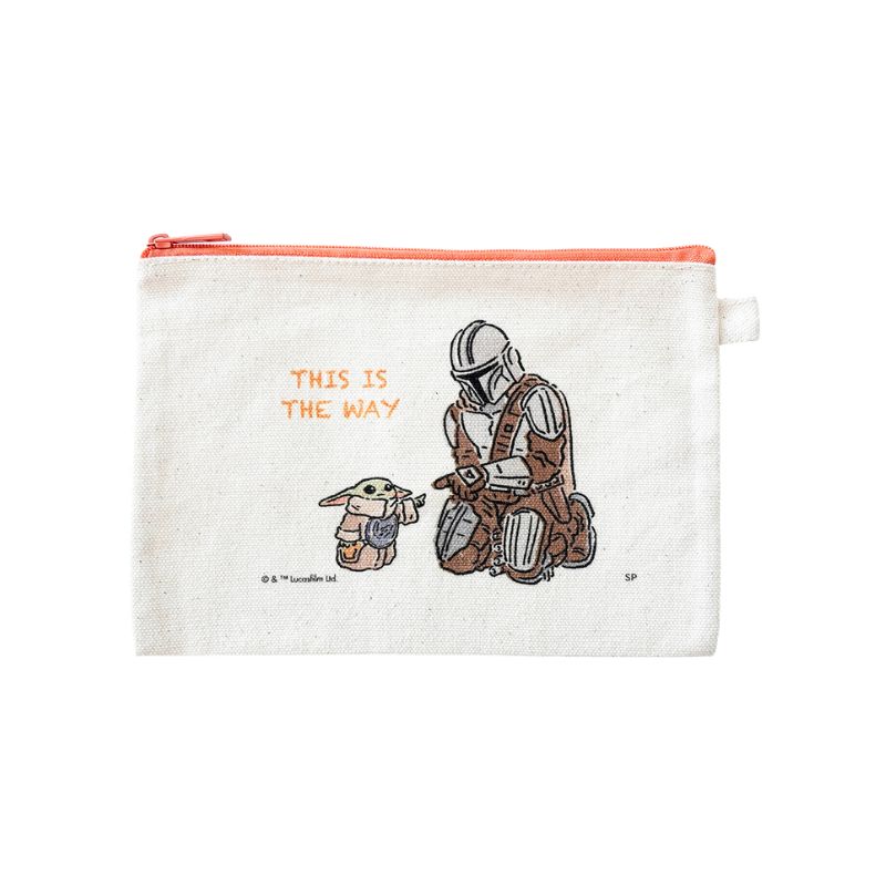 [公式]  STARWARS マンダロリアン&グローグー フラットポーチ 「Ｔｈｉｓ ｉｓ ｔｈｅ ｗａｙ」 