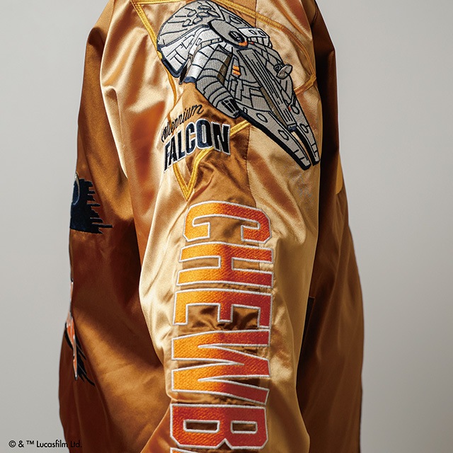 [公式] STAR WARS スター・ウォーズ　ブラウンアグレッシブ　スカジャン　チューバッカ（３Ｌ）