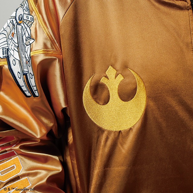 [公式] STAR WARS スター・ウォーズ　ブラウンアグレッシブ　スカジャン　チューバッカ（３Ｌ）